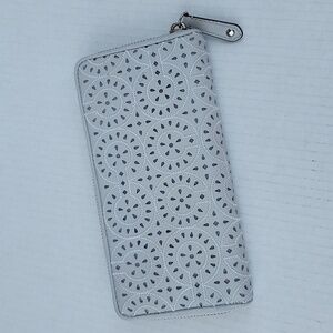 COACH MADISON LASER-CUT OPT-ART LEATHER WALLET